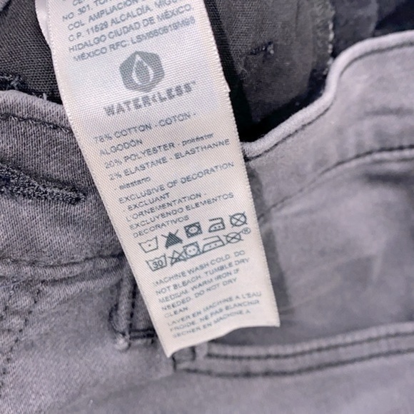 Levi’s black grey means jean slim cut size 28/30 - Picture 5 of 10